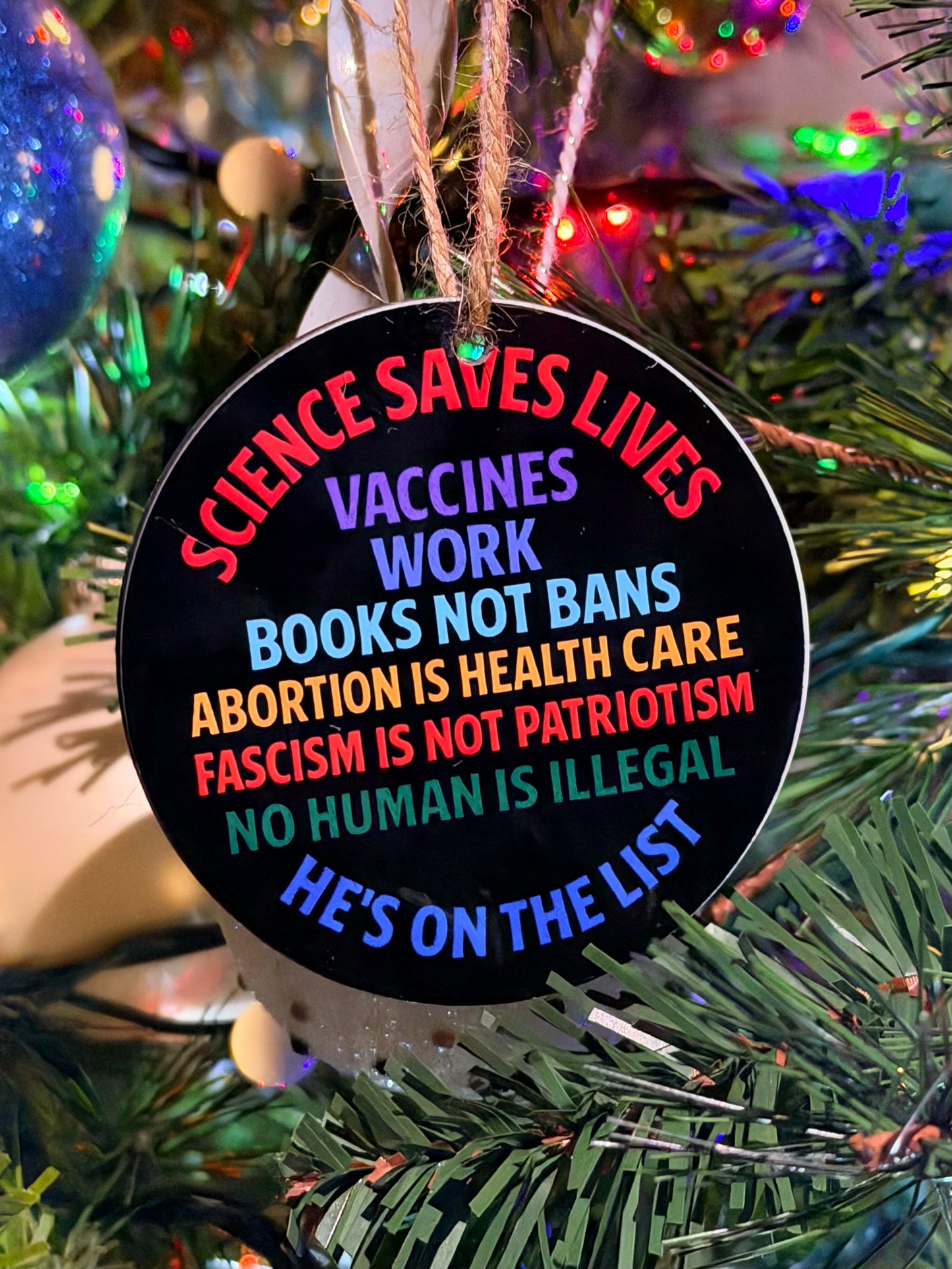 Science Saves Lives Progressive Ornament