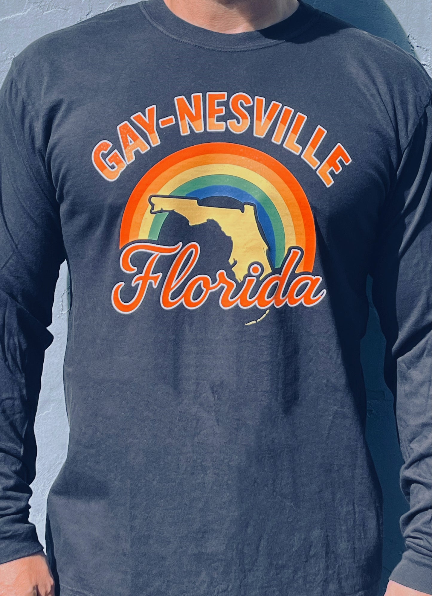Gay-nesville Florida T-Shirt and Sticker