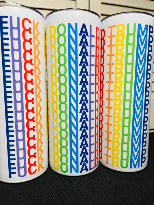 Eclectic FDT Rainbow Tumbler 22oz.