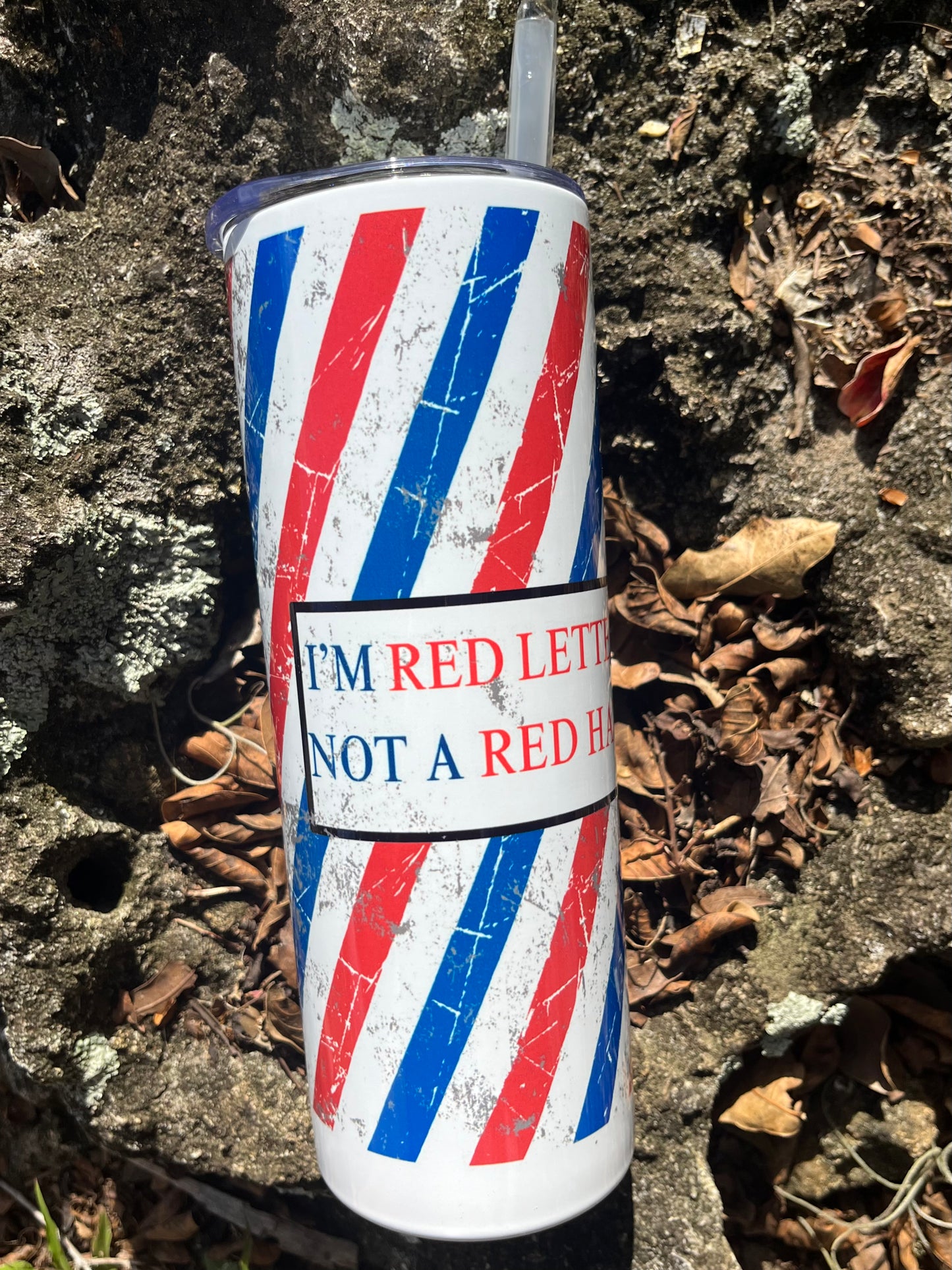 I'm A Red Letter Christian Not A red Hat Christian Tumbler