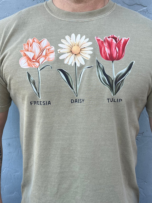 Freesia Daisy Tulip T-Shirt