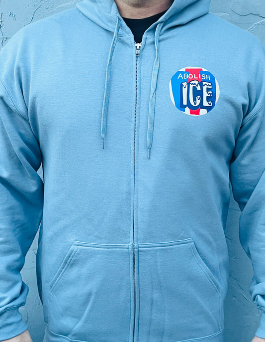 Abolish Ice Zip-Up Hoodie